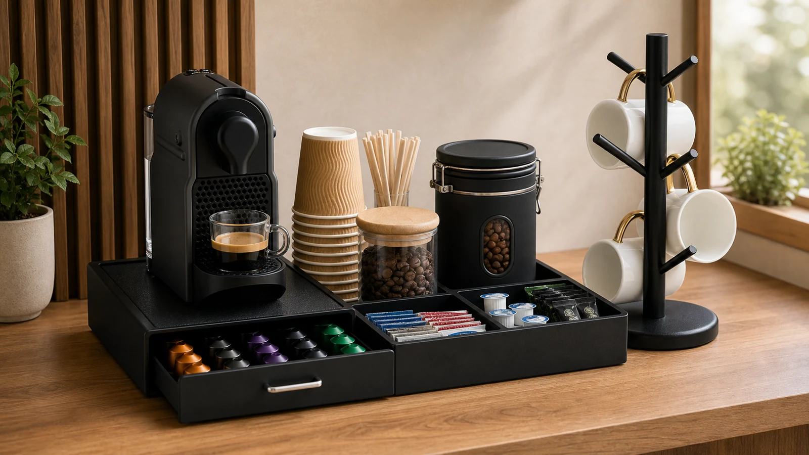 Dedicated coffee corner
